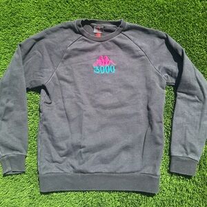 Kappa x Gumball 3000 Embroidered Logo Men's Black Crewneck Sweatshirt